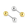 Thumbnail Image 0 of Reversible Ball Earrings 14K Two-Tone Gold