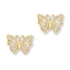Thumbnail Image 0 of Butterfly Earrings 14K Yellow Gold