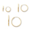 Thumbnail Image 1 of Children's Hoop Earrings 3-Pair Set 14K Yellow Gold