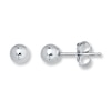 Thumbnail Image 1 of Ball Stud Earrings 4mm 14K White Gold