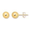 Thumbnail Image 0 of Ball Stud Earrings 6mm 14K Yellow Gold