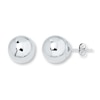 Thumbnail Image 1 of Ball Stud Earrings 10mm 14K White Gold