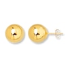 Thumbnail Image 1 of Ball Stud Earrings 10mm 14K Yellow Gold