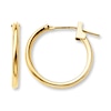 Thumbnail Image 1 of Hoop Earrings 14K Yellow Gold 15mm