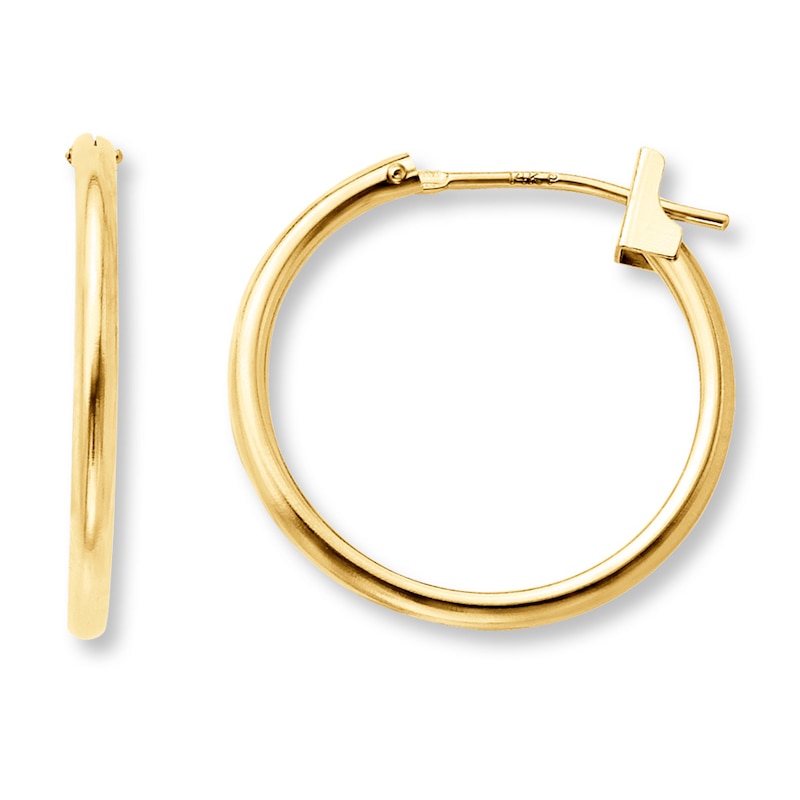 Main Image 1 of Hoop Earrings 14K Yellow Gold 18mm
