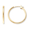 Thumbnail Image 1 of Hoop Earrings 14K Yellow Gold 21mm