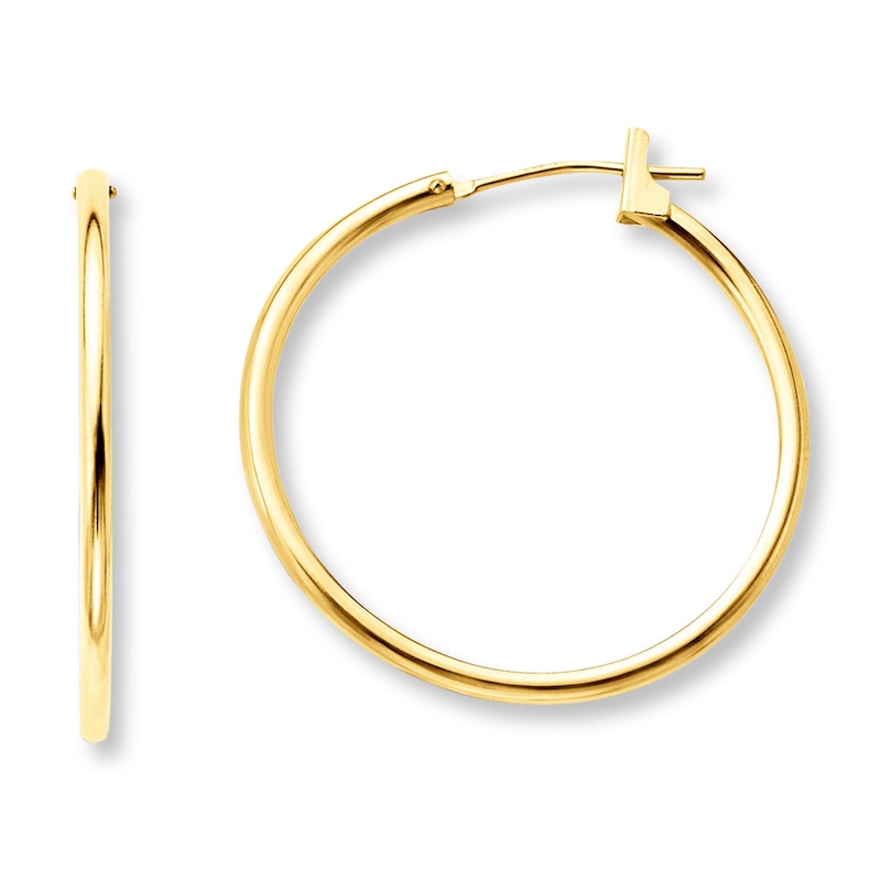 Main Image 1 of Hoop Earrings 14K Yellow Gold 25mm