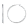 Thumbnail Image 1 of Hoop Earrings 14K White Gold 50mm