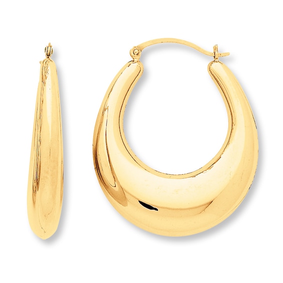 Earring Back (9.2x9.4mm) Swirl 14K Yellow Gold - Sold individually