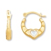 Thumbnail Image 0 of Children's Hoop Earrings 14K Two-Tone Gold