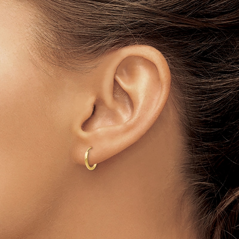 Main Image 2 of Children's Hoop Earrings 14K Yellow Gold