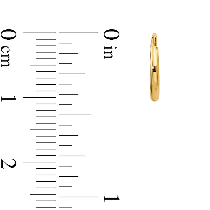 Main Image 3 of Children's Hoop Earrings 14K Yellow Gold