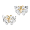 Thumbnail Image 1 of Butterfly Earrings 14K Yellow Gold