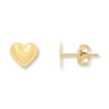 Thumbnail Image 1 of Young Teen Heart Earrings 14K Yellow Gold