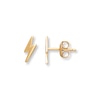 Thumbnail Image 0 of Young Teen Lightning Bolt Earrings 14K Yellow Gold