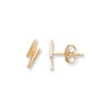 Thumbnail Image 1 of Young Teen Lightning Bolt Earrings 14K Yellow Gold