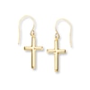 Thumbnail Image 0 of Cross Earrings 14K Yellow Gold