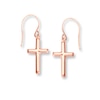 Thumbnail Image 1 of Cross Earrings 14K Rose Gold