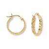 Thumbnail Image 1 of Hoop Earrings 14K Yellow Gold 15mm