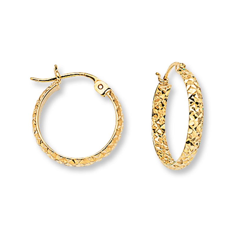 Main Image 1 of Hoop Earrings 14K Yellow Gold 15mm
