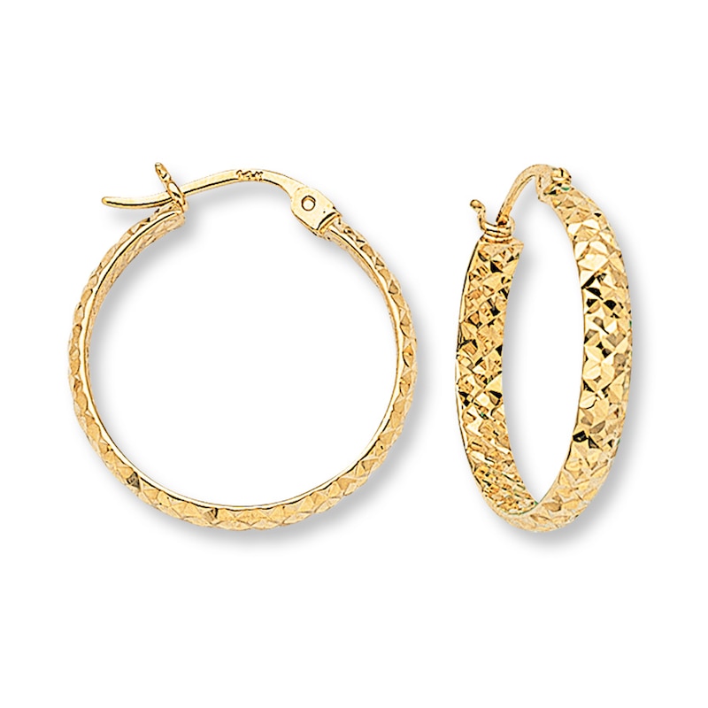 Main Image 1 of Hoop Earrings 14K Yellow Gold 30mm