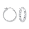Thumbnail Image 1 of Hoop Earrings 14K White Gold 20mm