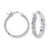 Thumbnail Image 1 of Hoop Earrings 14K White Gold 30mm