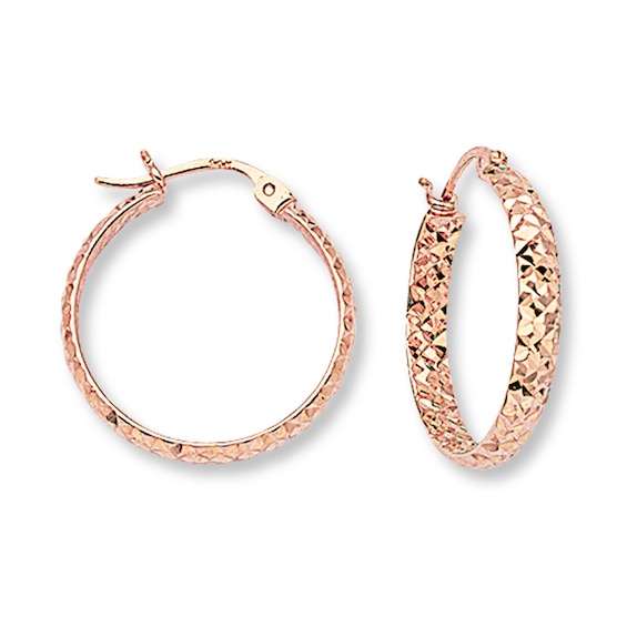 Luvente Rose Gold Hoop Earrings — Màti