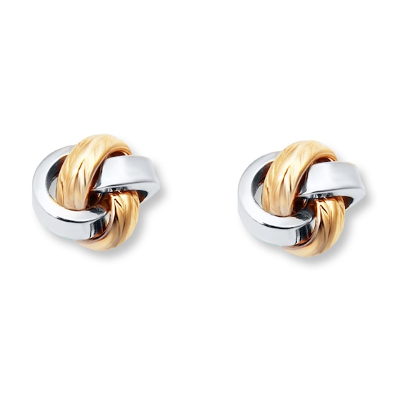 Love Knot Earrings 14K Two-Tone Gold | Kay