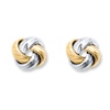 Thumbnail Image 1 of Love Knot Earrings 14K Two-Tone Gold