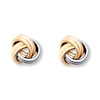 Thumbnail Image 1 of Love Knot Earrings 14K Two-Tone Gold