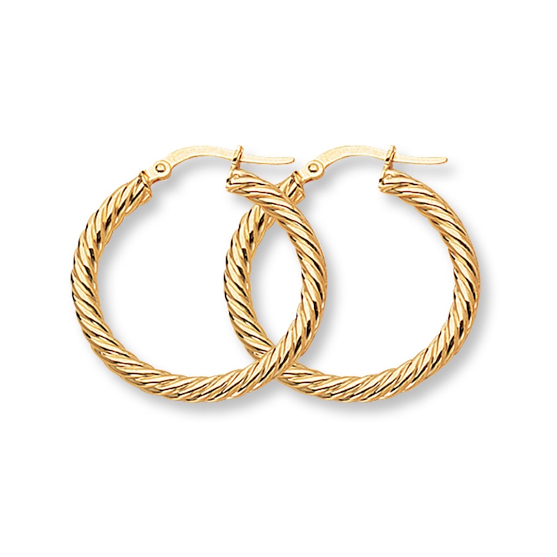 Main Image 1 of Hoop Earrings 14K Yellow Gold 25mm