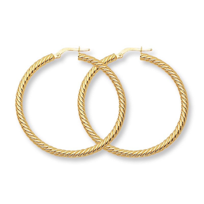 Main Image 1 of Hoop Earrings 14K Yellow Gold 40mm