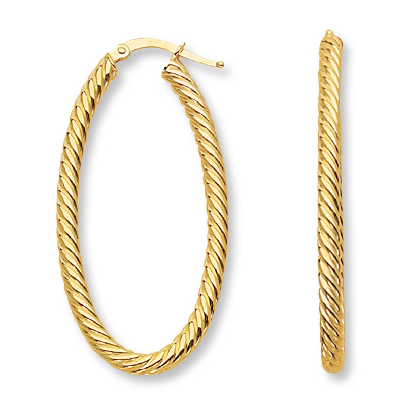 Main Image 1 of Hoop Earrings 14K Yellow Gold 45mm
