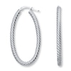 Thumbnail Image 0 of Hoop Earrings 14K White Gold 45mm