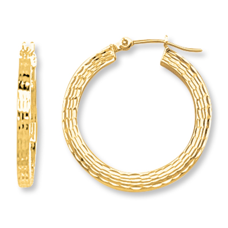 Main Image 1 of Hoop Earrings 14K Yellow Gold 25mm