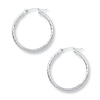 Thumbnail Image 1 of Hoop Earrings 14K White Gold 25mm