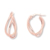 Thumbnail Image 0 of Twisted Hoop Earrings 14K Rose Gold