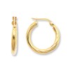 Thumbnail Image 1 of Twisted Hoop Earrings 14K Yellow Gold 20mm