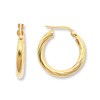 Thumbnail Image 0 of Twisted Hoop Earrings 14K Yellow Gold 20mm