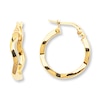 Thumbnail Image 0 of Geometric Hoop Earrings 14K Yellow Gold 20mm