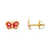 Thumbnail Image 0 of Children's Earrings 14K Yellow Gold Butterfly
