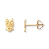 Thumbnail Image 0 of Children's Owl Earrings 14K Yellow Gold