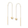 Thumbnail Image 0 of Heart Threader Earrings 14K Yellow Gold