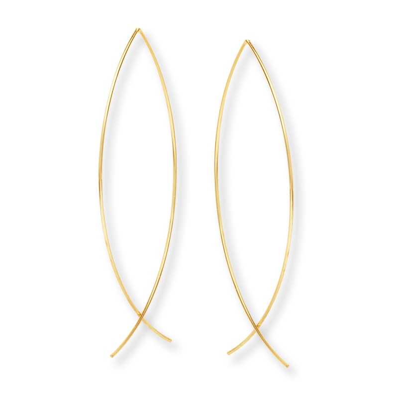 Threader Earrings 14K Yellow Gold