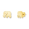 Thumbnail Image 1 of Elephant Earrings 14K Yellow Gold