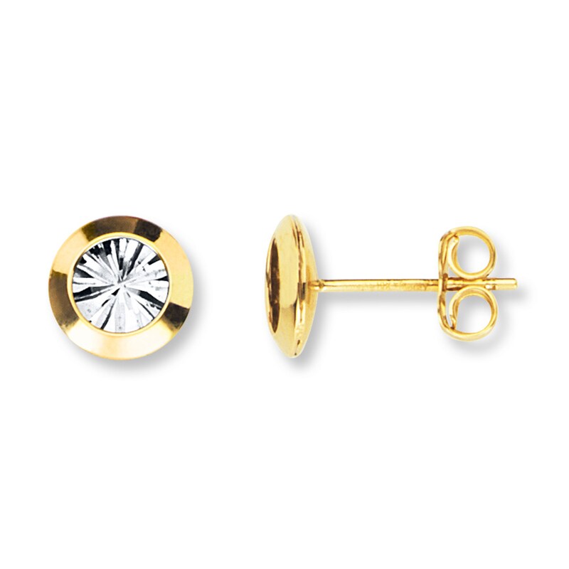 Main Image 1 of Stud Earrings 10K Yellow Gold