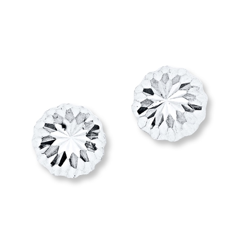Main Image 1 of Stud Earrings 14K White Gold