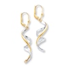 Thumbnail Image 1 of Spiral Earrings 14K Two-Tone Gold