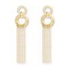 Thumbnail Image 1 of Circle & Chain Earrings 14K Yellow Gold